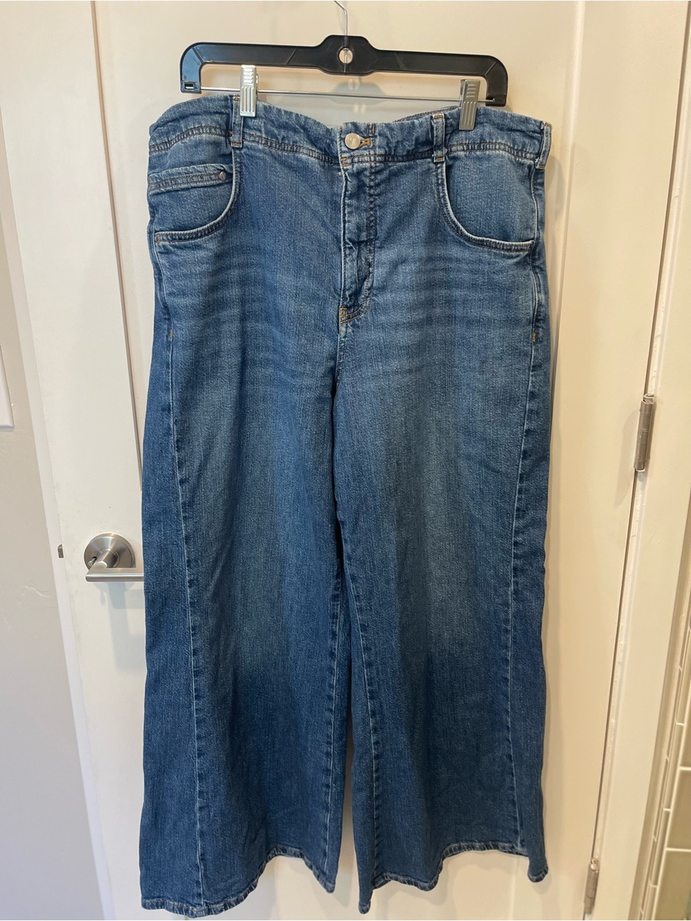 Women’s anthropologie Pilcro Wide Leg Women's Jeans - Blue sz 34